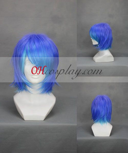 ANTI The Holic Yokune Ruko púrpura y azul cosplay peluca