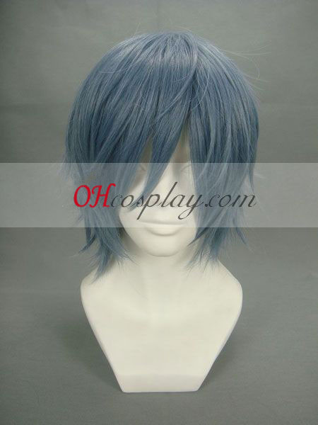 Togainu no Chi Akira grigio azzurro Cosplay parrucca