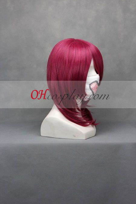 Kiniro no Koruda Hino Kahoko Wine Red Cosplay Wig