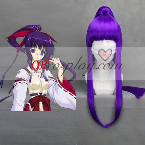 Sengoku Hime 2 Katakura Kagetsuna Purple Cosplay Wig
