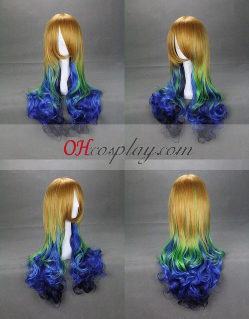 Japan Harajuku Series Yellow &Green&Blue Cosplay Wig