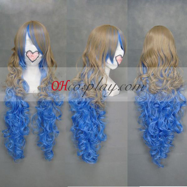 Tengen Toppa Nia Brown&Blue Cosplay Wig