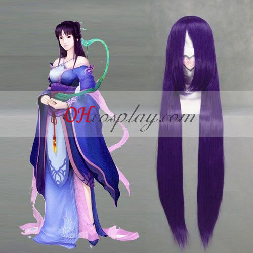 Chinese Paladin 4 Liu Mengli púrpura peluca Cosplay