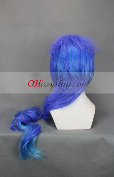 ANTI The Holic Kasane Teddo púrpura y azul cosplay peluca