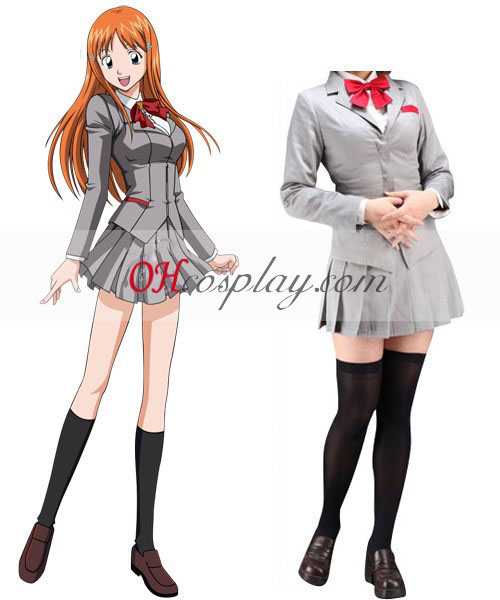 Bleach Orihime Inoue Girl School Uniform Cosplay