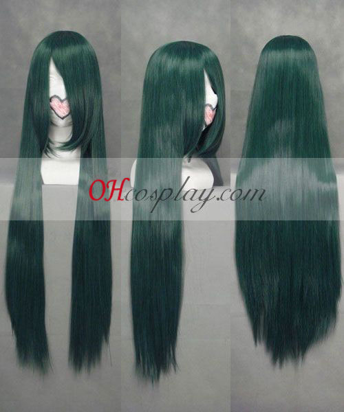 Λευκαντικό SunSun σκούρο πράσινο Cosplay Wig
