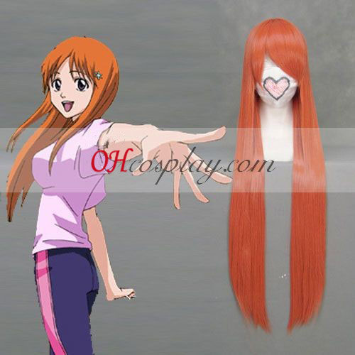 Белина Orihime Inoue оранжев Cosplay Wig