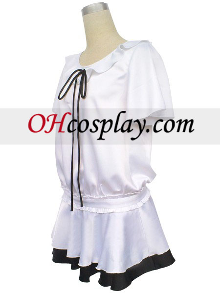 Vocaloid Hatsune Miku Cosplay Traje vestido branco