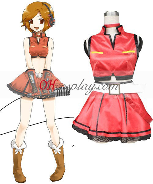 Vocaloid Sakine Meiko Red Kjole A udklædning Kostume