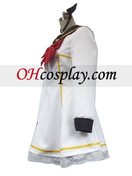 Vocaloid Cosplay Traje vestido branco