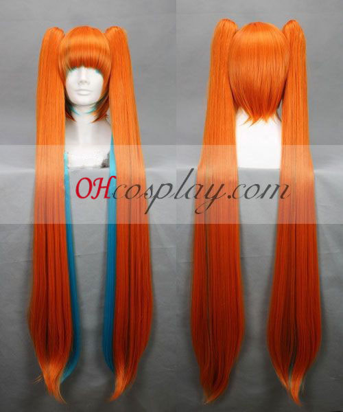 Vocaloid Miku Halloween Cosplay parrucca arancione