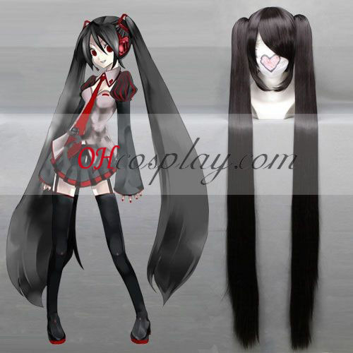 Vocaloid Miku Negro cosplay peluca