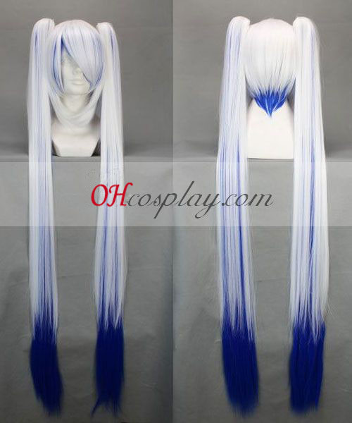 Vocaloid Snow Miku White&Blue Cosplay Wig
