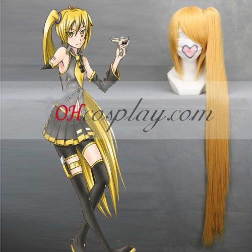 Vocaloid Akita Neru Cosplay peruca Amarela