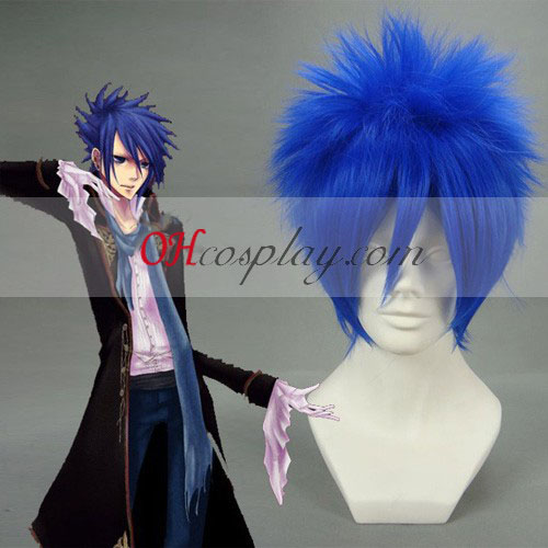 Kaito Vocaloid Cosplay peruca azul-escuro