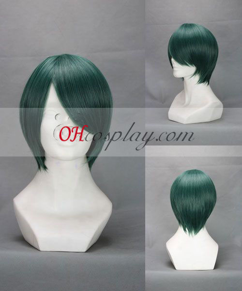 Vocaloid Miku verde oscuro peluca de Cosplay