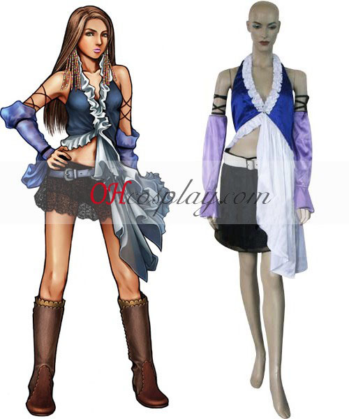 Final Fantasy X-2 Yuna tutkivat Lenne laulaa Cosplay asu