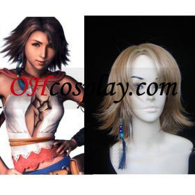Final Fantasy Yuna Cosplay peruca