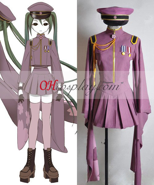 Vocaloid mil Cherry Tree Miku Cosplay Traje uniforme