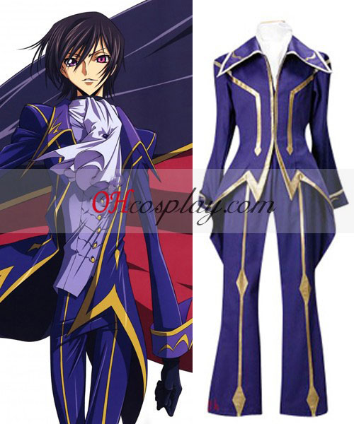 Code Geass Lelouch null Cosplay kostyme