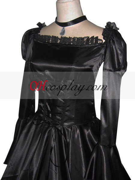 Code Geass C.C Negro vestido de traje de Cosplay