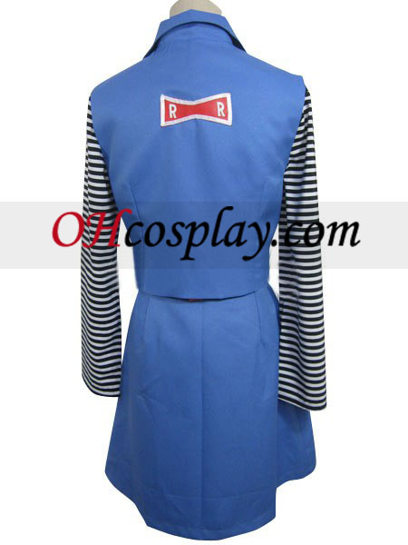 Dragon-Ball Android #18 Uniform Cloth Combined Leather Costume