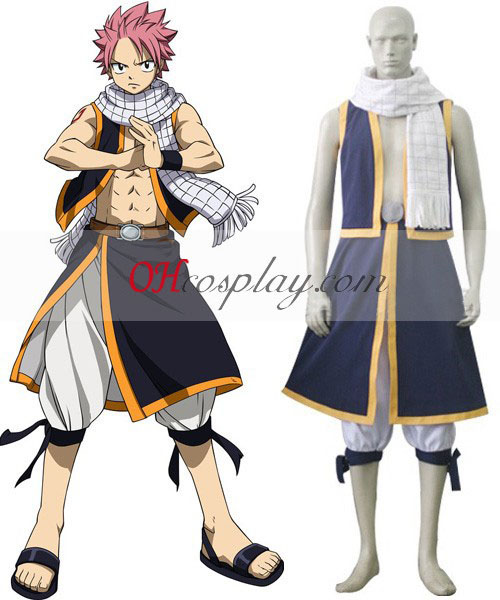 Fairy Tail Natsu Dragneel Cosplay Kostym