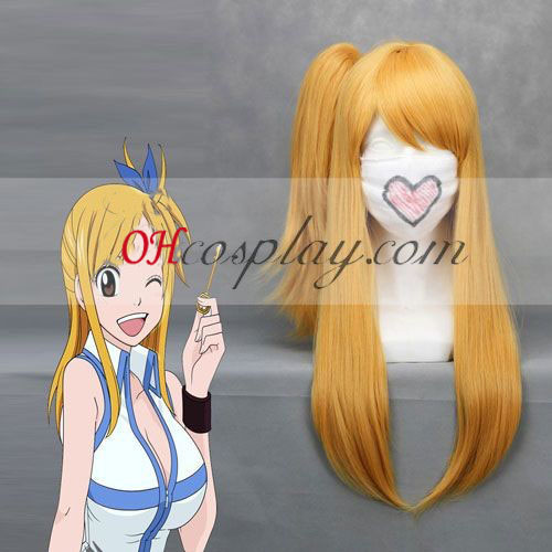 Fairy Tail Lucy Heartfilia Gelb Cosplay Kostüme Perücke