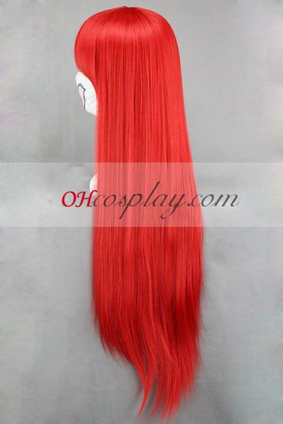 Pravljični rep Elzo rdeče Cosplay lasuljo