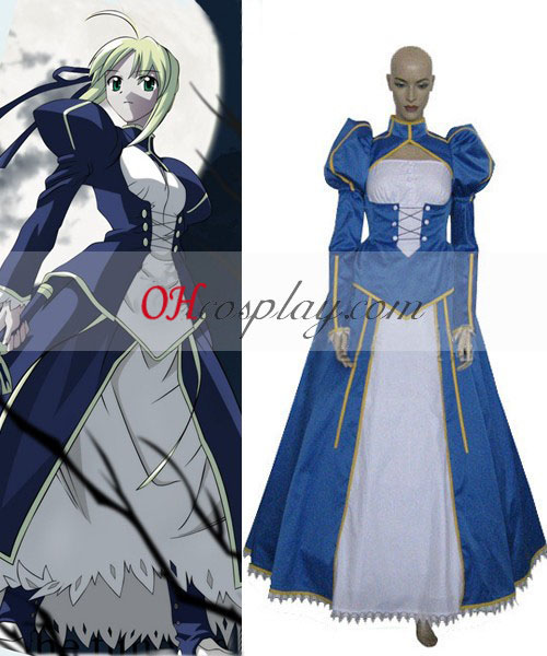 Fate Stay Night Saber Cosplay kostyme