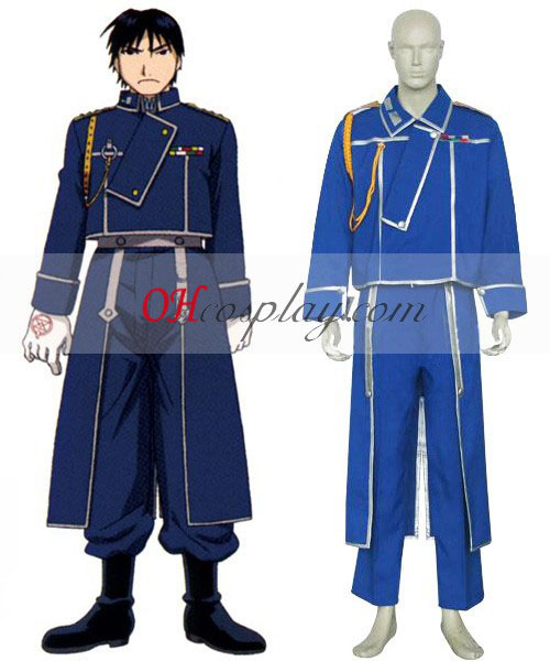 Fullmetal Alchemist Roy Mustang Military Cosplay Costume