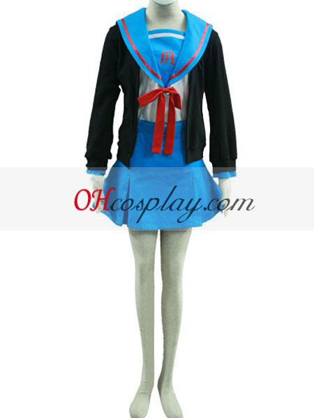 Haruhi Suzumiya Nagato Yuki School Uniform Cosplay Costume
