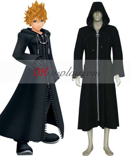 Kingdom Hearts 2 Organization XIII Roxas Black Cosplay Costume