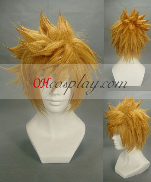Kingdom Hearts Roxas Yellow Cosplay Wig