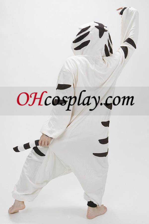 Бял Tiger Kigurumi костюм пижами Хелоуин костюм купи онлайн магазин на България