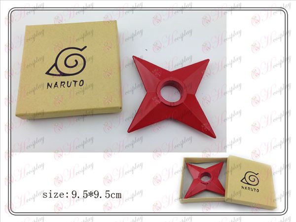 Naruto Shuriken klassische boxed (rot) aus Kunststoff