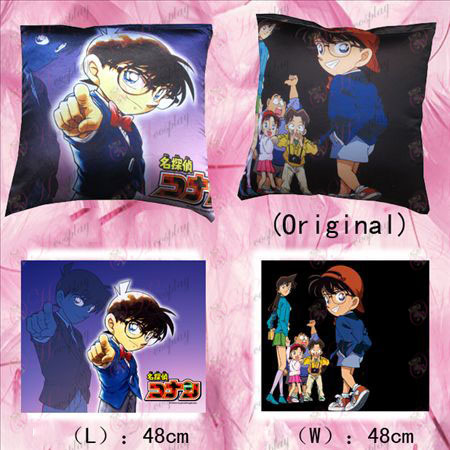 102 # full-color square pillow (Conan and children)