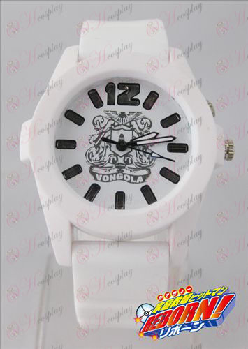 Reborn! Accessories colorful flashing lights Watch - White