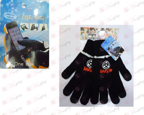 Touch Gloves Naruto skriva runda ögon flagga