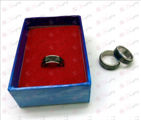 נארוטו Xiaohong מלאי פלדה שחורה מסתובב טבעת