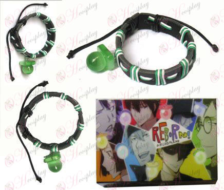 Tutoring green pacifier special edition leather strap