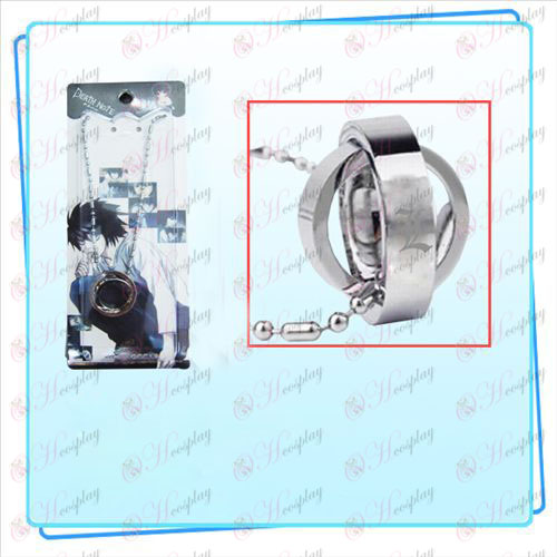 Death Note Accessories Dual Ring Necklace (card)