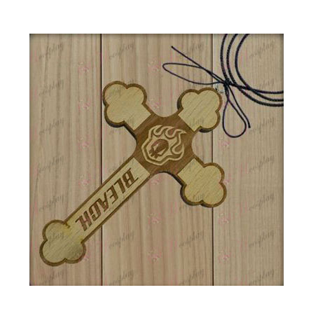 Bleach Accessories-empty sign board wooden cross necklace