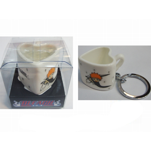 Bleach Accessories heart-shaped ceramic cup keychain