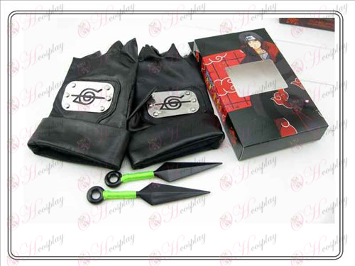 Naruto leather gloves + Double Green having no (rebel forbearance family of four)