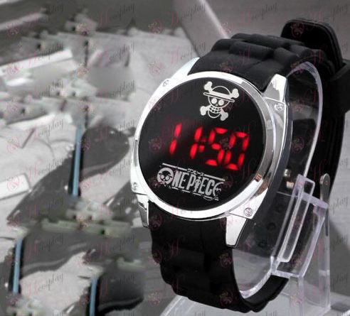 One Piece Accessories Luffy logo LED touch screen watch