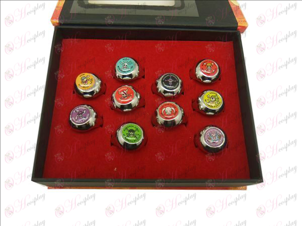 10 One Piece Accessories Rings (color)
