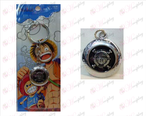 One Piece accessoires de porte-clés de logo circulaire