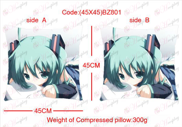 (45x45) BZ801-Hatsune Miku Tarvikkeet Anime puolinen neliö tyyny