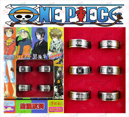 One Piece Accessories Joe Black steel rotating ring (6 / set)